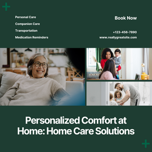 Get 50 Facebook/Instagram Home Care template posts- made in Canva