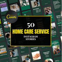 Load image into Gallery viewer, Get 50 Facebook/Instagram Home Care template posts- made in Canva
