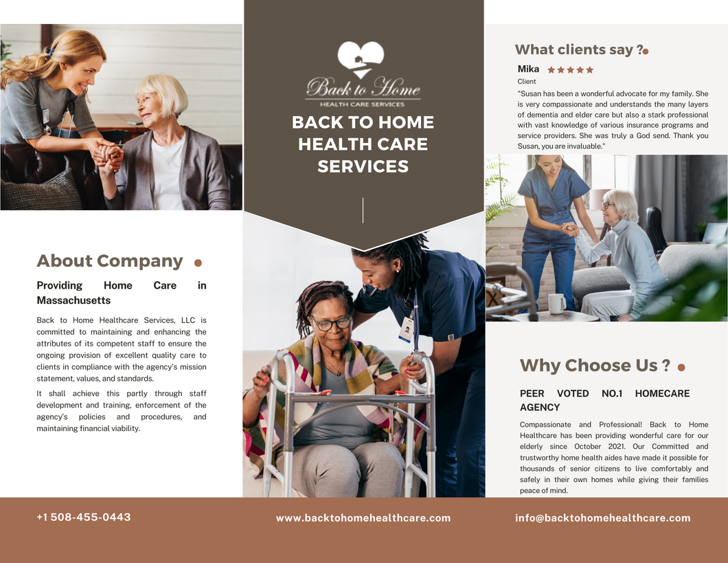 Get BROCHURES for your HOME CARE business!