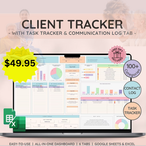Your CLIENT TRACKER-GOOGLE SHEETS & EXCEL