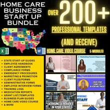 Load image into Gallery viewer, (100+ HOME CARE REELS) &amp; (200+ HOME CARE STARTER BUSINESS KIT)
