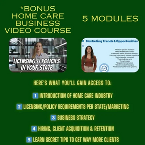(100+ HOME CARE REELS) & (200+ HOME CARE STARTER BUSINESS KIT)